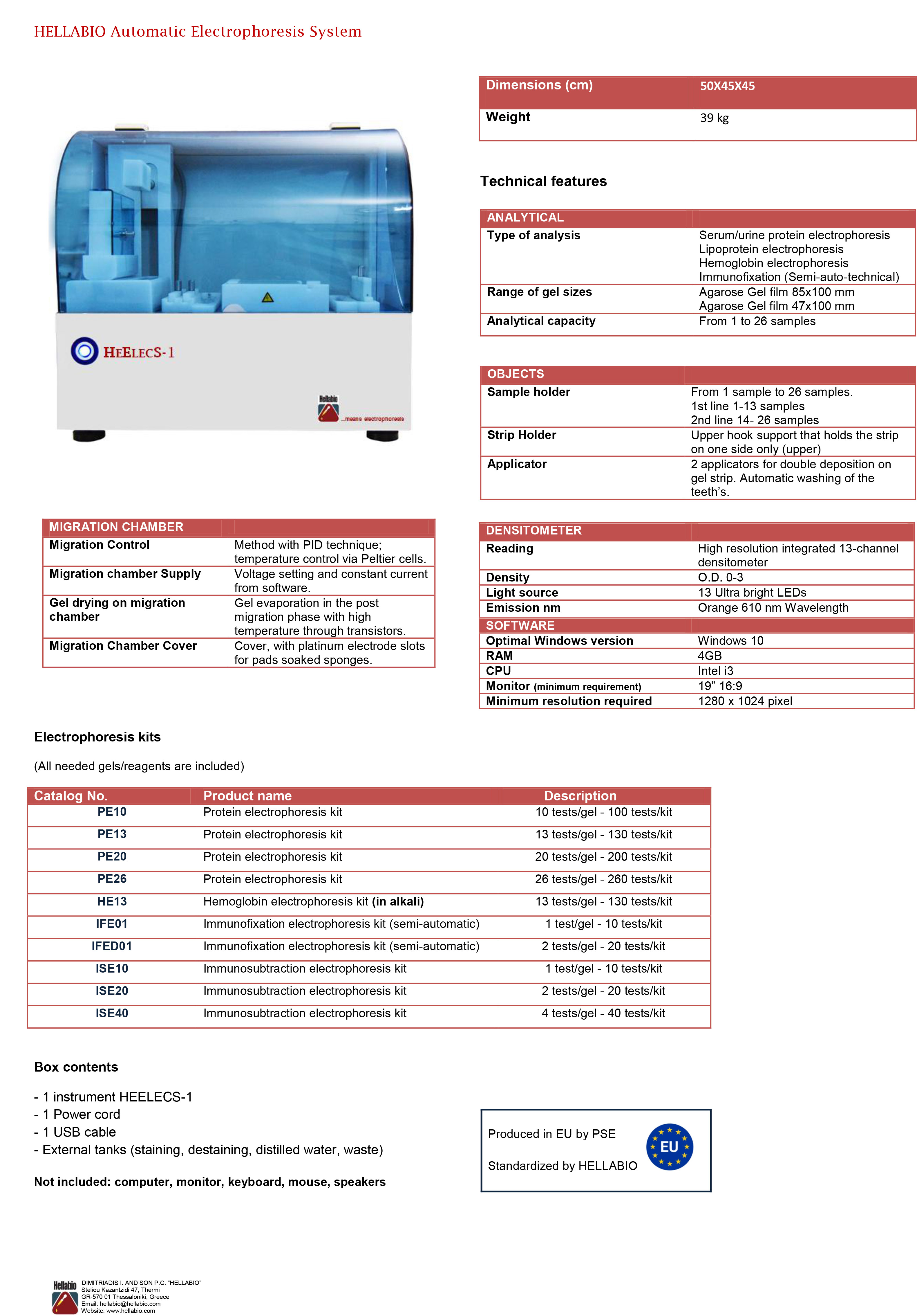 AUTOMATIC SYSTEM AND REAGENTS